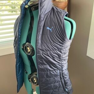 PUMA Navy and Blue Patterned Jacket